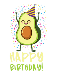 Happy Birthday Avocado Birthday Tie-Dye Long Sleeve Shirt