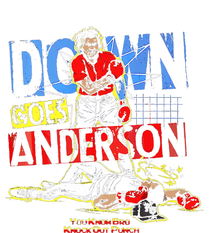 Down Goes Anderson Funny Baseball T-Shirt