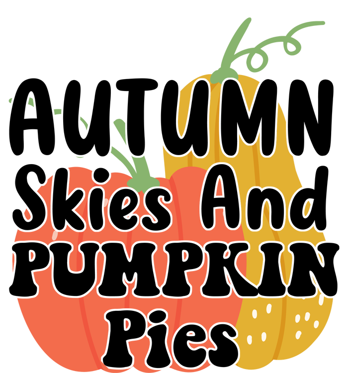 Autumn Skies And Pumpkin Pies Cute Sustainable Bucket Hat