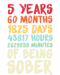 Five Years Clean Addiction Recovery 5 Years Sober Tie-Dye T-Shirt