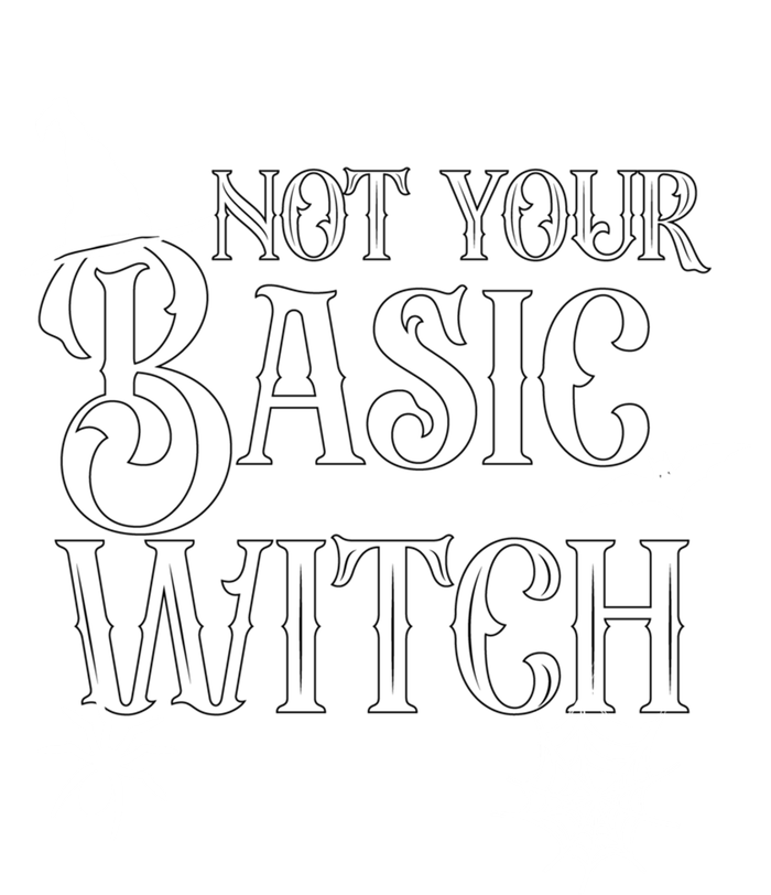 Not Your Basic Witch Funny Halloween Witch Costume Great Gift Kids Sweatshirt