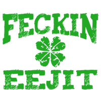 St Patricks Day Feckin Eejit Funny Irish Drinking Gift Short Acrylic Beanie