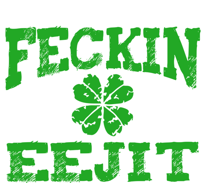 St Patricks Day Feckin Eejit Funny Irish Drinking Gift Short Acrylic Beanie