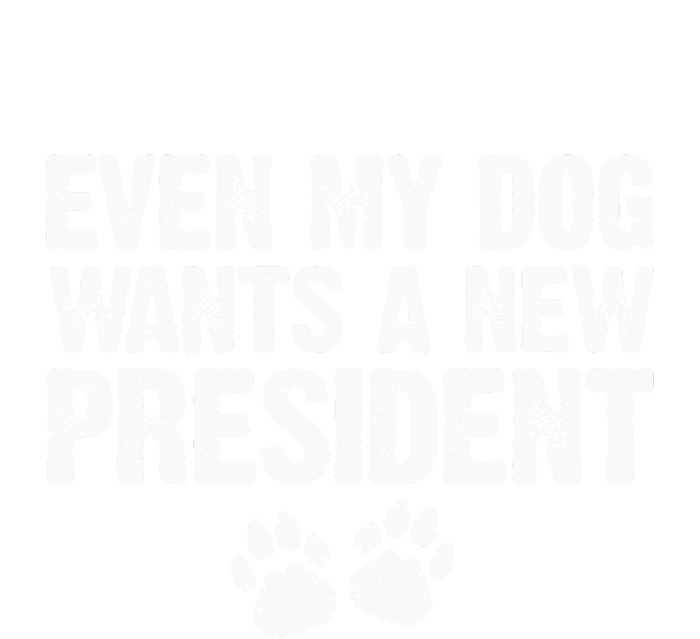 Even My Dog Wants A New President Funny Dog Paw Gift V-Neck T-Shirt