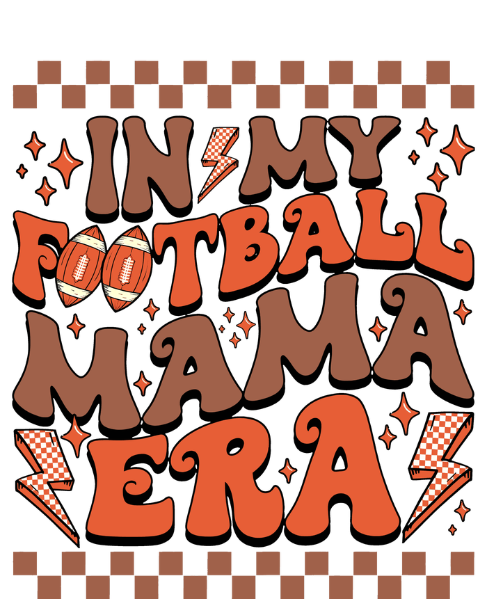 In My Football Mama Era Football Team Retro Performance Long Sleeve Polo