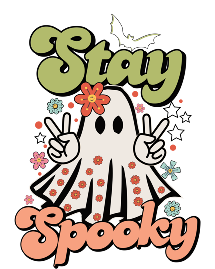 Retro Stay Spooky Ghost Print Meaningful Gift Toddler Long Sleeve Shirt