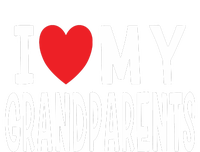 I Love My Grandparents Family Celebration Of Grandma Grandpa Women's T-Shirt