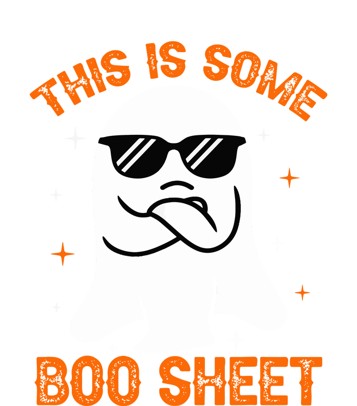 Cue This Is Some Boo Sheet Ghost Retro Halloween Costume Gift T-Shirt