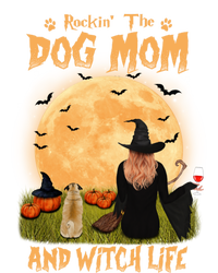 Rocking The Dog Mom And Witch Life Pug Halloween Gift Long Sleeve Shirt