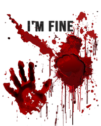 Im Fine Bloody Hand Bloodstained Blood Splatter Halloween Knit Cap Winter Beanie