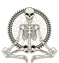 Skeleton Meditating Yoga Namaste 7 Chakras Spooky Halloween Gift Bumper Sticker