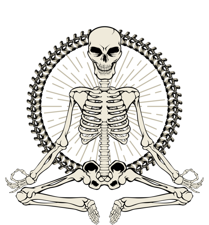 Skeleton Meditating Yoga Namaste 7 Chakras Spooky Halloween Gift Bumper Sticker