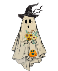 Vintage Floral Ghost Pumpkin Funny Graphic Halloween Gifts Women's T-Shirt