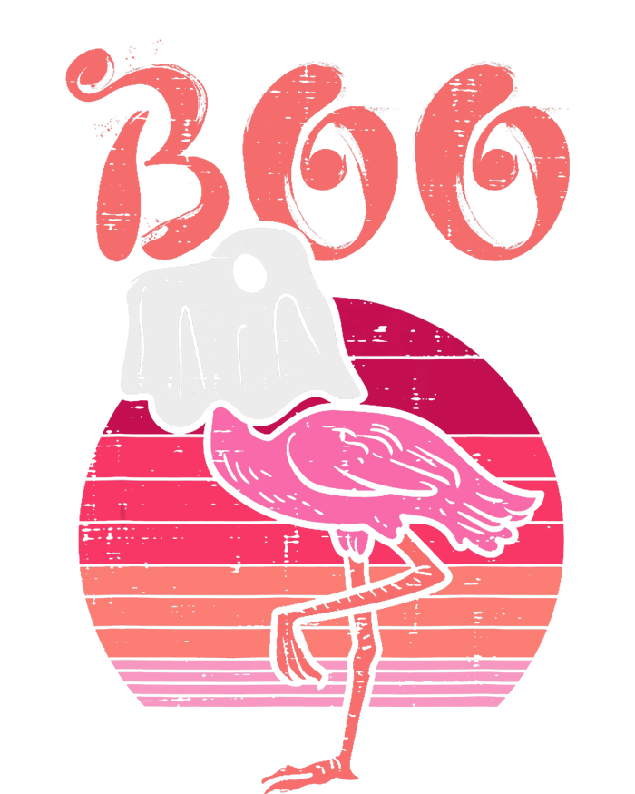 Flamingo Ghost Boo Pink Sunset Retro Halloween Bird Animal Performance Sprint T-Shirt