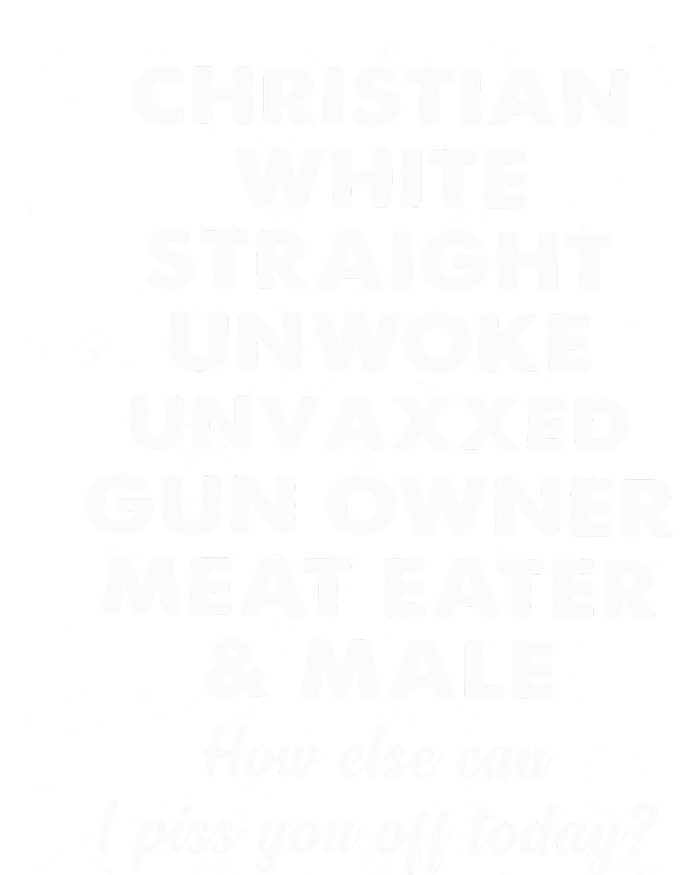 Christian White Straight Unwoke Unvaxxed Gun Owner Meat Eater Male How Else Can Women's Knotted Racerback Tank