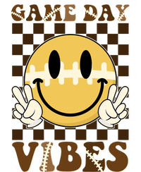 Retro Game Day Vibes Smiley Emoji Football Fan T-Shirt