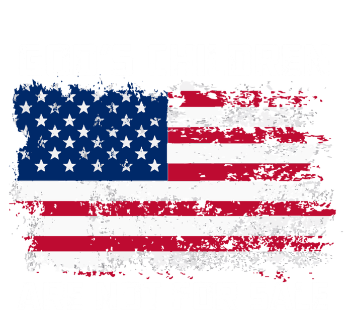 Gods Children Are Not For Sale Patriotic US Flag V-Neck T-Shirt