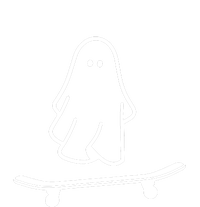 Funny Skateboarding Cute Ghost Skateboard Lazy Halloween Costume Gift T-Shirt