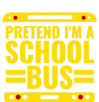 Pretend Im A School Bus Funny Lazy Halloween Costume Tall Hoodie