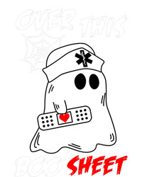 Over This Boo Sheet Funny Ghost Nurse Halloween Women's Perfect Tri Tunic Long Sleeve Shirt