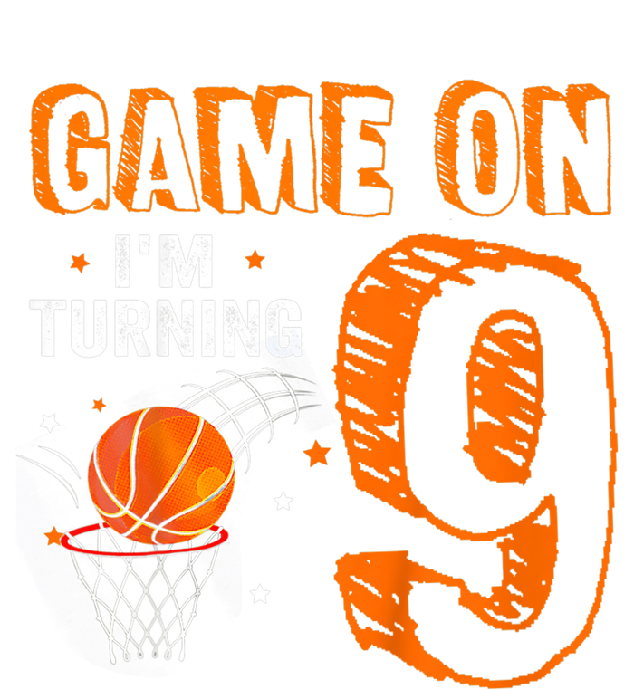 Game On Im Turning 9 Basketball 9th Birthday Boy Tie-Dye T-Shirt