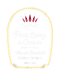 Funny POUR LARRY A CROWN Home Run Celebration Gift Button