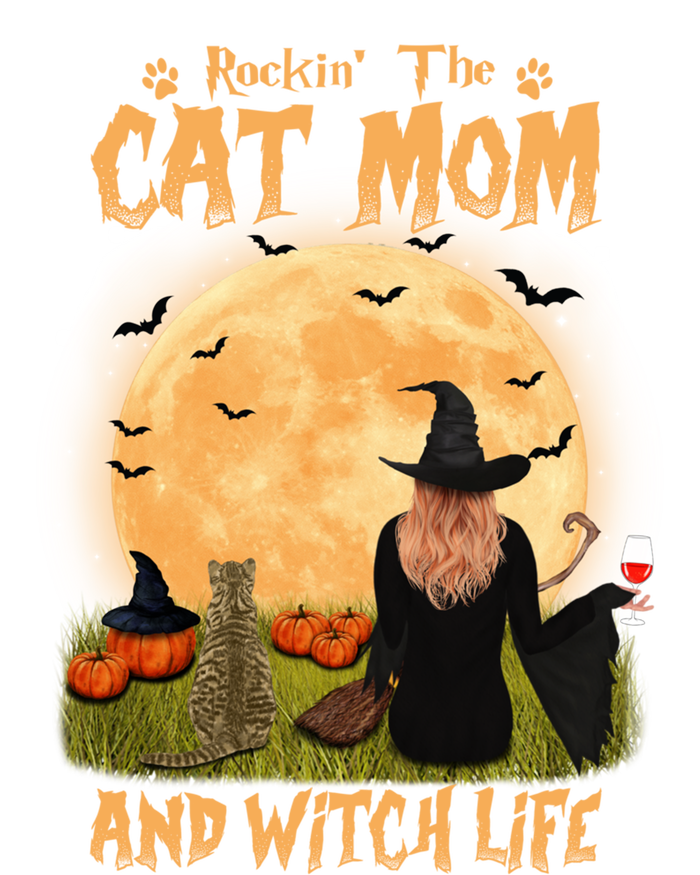 Rocking The Cat Mom Witch Life American Shorthair Halloween Cool Gift Tall Hoodie