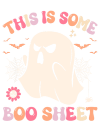 This Is Some Boo Sheet Ghost Halloween Costume Funny Ghost Women's Knotted Racerback Tank