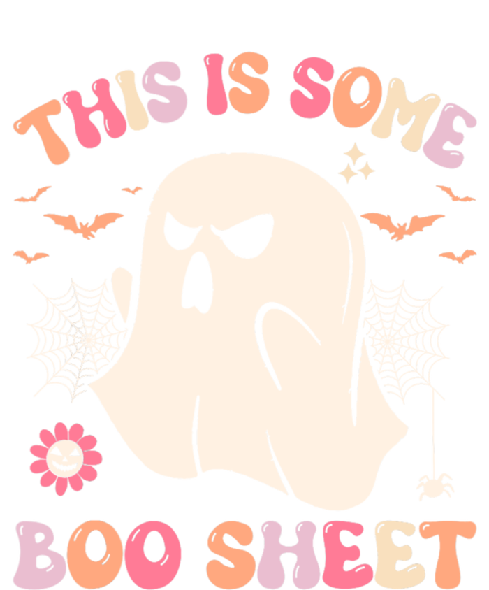 This Is Some Boo Sheet Ghost Halloween Costume Funny Ghost Women's Knotted Racerback Tank