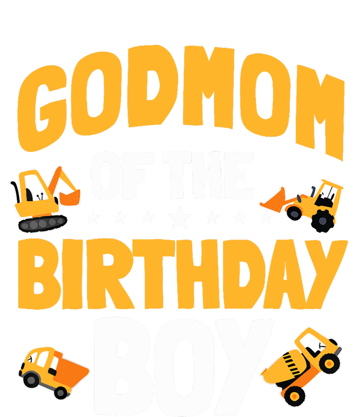 Godmom Of The Birthday Boy Construction Worker Bday Party Toddler T-Shirt