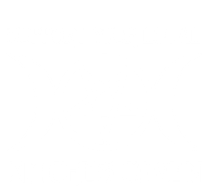 Support Your Local Witches Coven Witchcraft Funny Cute Gift V-Neck T-Shirt