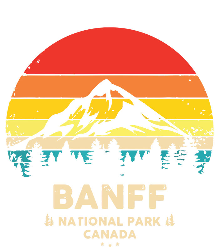 Banff Canadian National Park Retro Souvenir Tall Hoodie