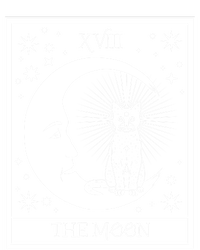 Tarot Card Moon And Cat Graphic Wicca Pagan Witch Halloween Funny Gift Kids T-Shirt