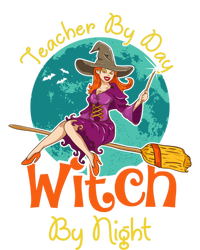 Teacher By Day Witch By Night! Halloween Teaching Gift Full-Length Apron With Pockets