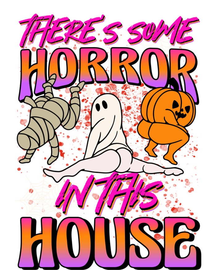 Theres Some Horrors In This House Ghost Pumpkin Halloween Gift Full Zip Hoodie