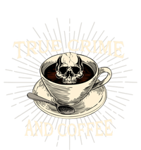 True Crime And Coffee Goth Skeleton Funny Spooky Funny Gift Kids Hoodie