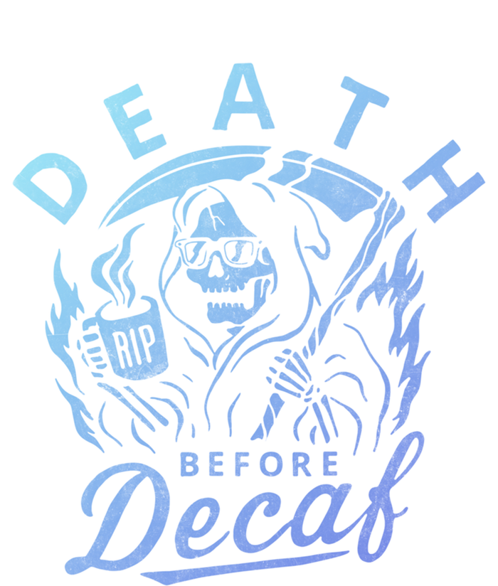 Vintage Death Before Decaf Coffee Skeleton Skull Java Addict Gift T-Shirt