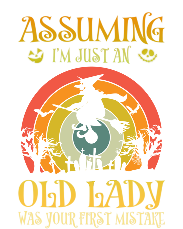 Vintage Retro Halloween Assuming Im Just An Old Lady Gift T-Shirt