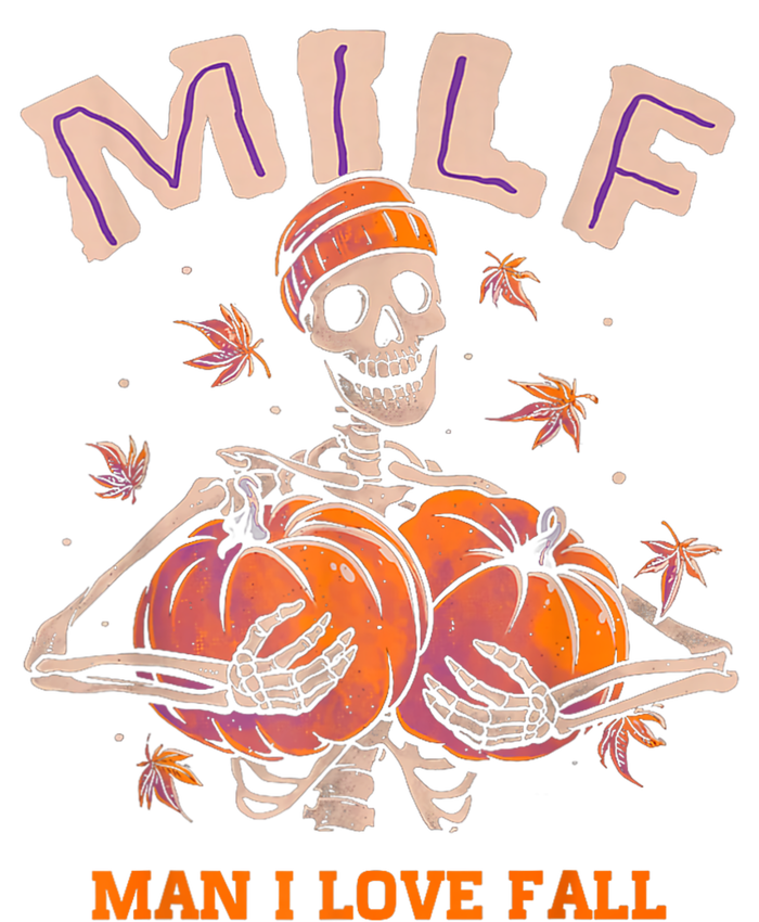 MILF Man I Love Fall Funny Skeleton Pumpkin Autumn Lover Cooling Performance Crew T-Shirt