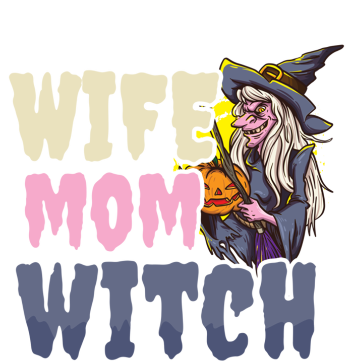 Wife Mom Witch Design Halloween Witch Gift Toddler Hoodie