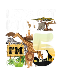 5th Birthday Zoo Safari Jungle Animal | Lets Get Wild Im 5 Women's Racerback Tank