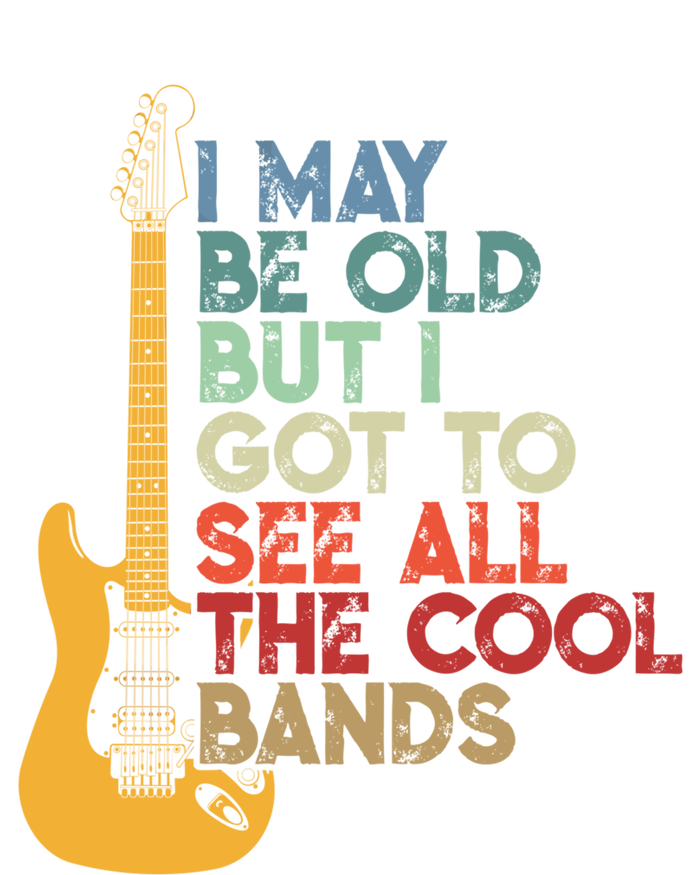 I May Be Old But I Got To See All The Cool Bands (On Back) Kids Hoodie