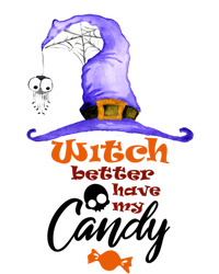 Witch Better Have My Candy Purple Hat With Spider Halloween Gift Poster