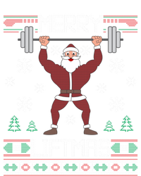 Merry Liftmas Ugly Christmas Sweater Gym Workout Striped Beanie with Solid Band