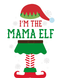 Mama Elf Christmas With Snowflakes Canvas