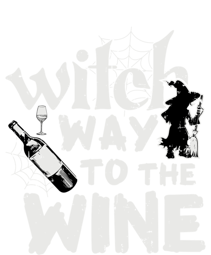 Witch Way To The Wine Funny Pun Gift Ladies Long Sleeve Shirt