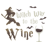 Witch Way To The Wine Vintage Halloween Wine Lover Gift T-Shirt