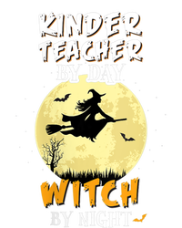 Kinder Teacher By Day Witch By Night Gift Kindergarten Gift Women's Tri-Blend 3/4-Sleeve Raglan Shirt