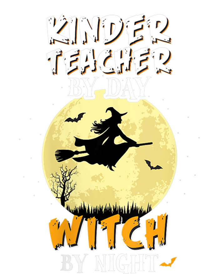 Kinder Teacher By Day Witch By Night Gift Kindergarten Gift Women's Tri-Blend 3/4-Sleeve Raglan Shirt