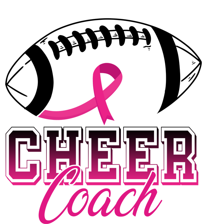 Cheer Coach Football Breast Cancer Awareness Microfiber Hand Towel